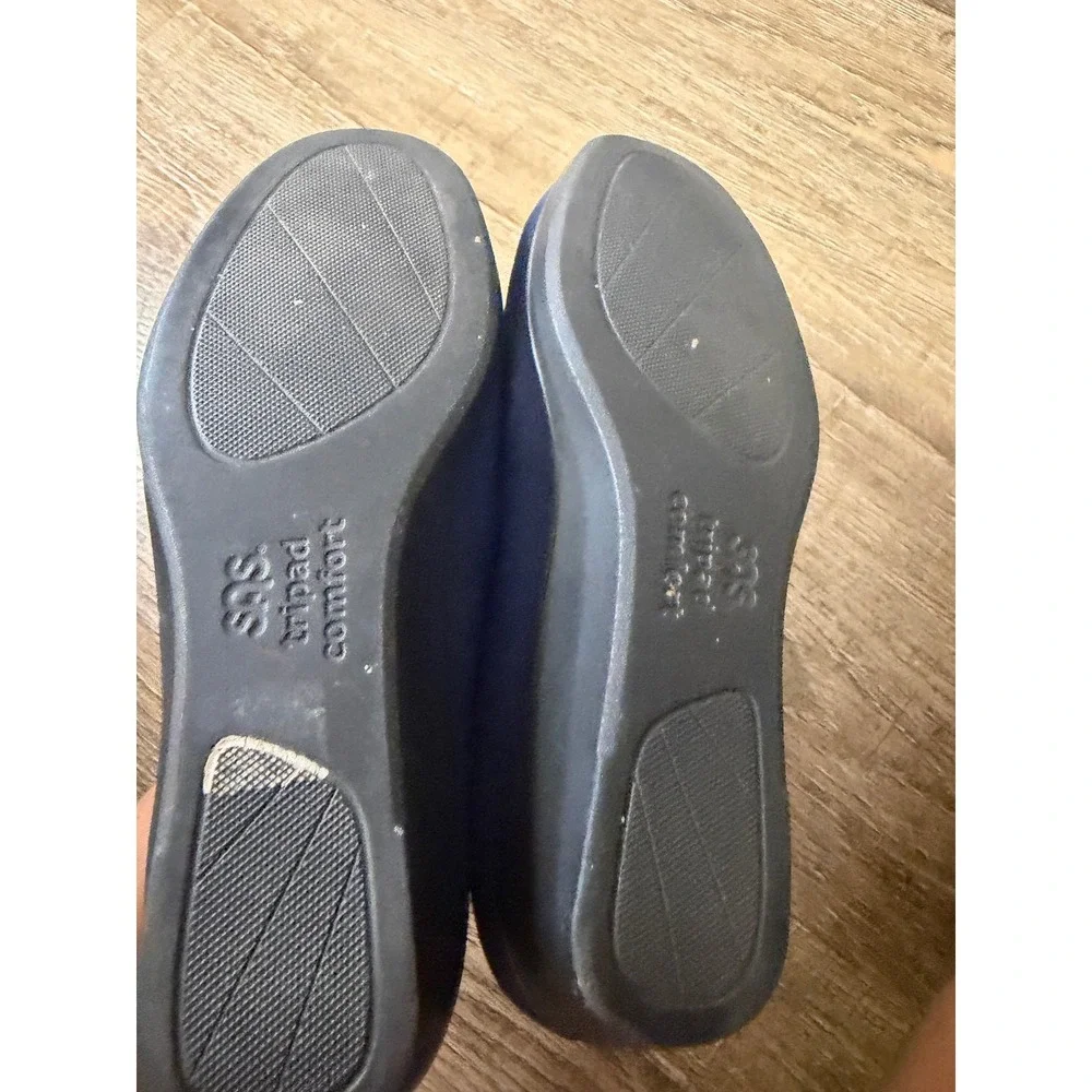SAS Tripad Comfort Navy Blue Slip On Loafers Womens 9 W Wide Comfort Shoes